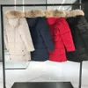 Puff designer canadense ganso meados de comprimento versão puffer para baixo jaqueta das mulheres parkas inverno grosso casacos quentes à prova de vento streetwear c188