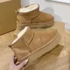 Ultra mini botas de neve inverno austrália plataforma clássico tornozelo botas macio e confortável pele carneiro tazz chesut areia mostarda semente botas