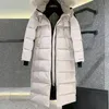 Mens kanadensiska gåsjacka Kvinnor Designer Klädjackor Kvinnor Mannen ner parkas lång stil outwear rockar puffer puffer