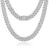 Dropshipping Cheap Price Hip Hop Men Jewelry 14Mm Sterling Sier Vvs Moissanite Diamond Iced Out Cuban Link Chain Necklace