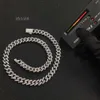 100 % Sterling Sier Jewelry, maßgeschneiderte kubanische Gliederkette mit Vvs-Moissanit