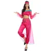 New Adult Aladdin S Lamp Jasmine Princess Costume Halloween Party Fairy Tale Cosplay Belly Dance