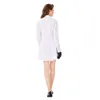 ハロウィーンマッドサイエンティストコスチュームドクターナースコスプレ女性の白いドレス