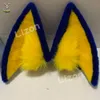 Анкха косплей уши хвост кот обруч для волос костюм аксессуары на Рождество индивидуальный заказ синий желтый