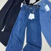 Luxuriöse Damen-Denim-Hosen, Jeans-Hosen, Designer-Jeans mit weitem Bein, charmante Mädchen-Dame