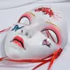 Masques de Cosplay en fleurs de cerisier, masque de papillon peint à la main de Style chinois, renard japonais, fête d'halloween sur scène