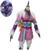 Costume de Cosplay Lol Kindred Eternal Hunters Spirit Blossom, perruque violette, uniforme de peau d'anime, Costume de fête de carnaval d'halloween