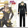 Cosplay giorno giovanna shiobana haruno cosplay kostium anime jojo s przygoda Golden Wind Vento Aureo Passione Black Suit Wig