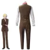 Costume de Cosplay Anime Moriarty The Patriot Albert James William, perruque marron, uniforme de fête de carnaval d'halloween