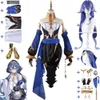 Cosplay Anime Spiel Genshin Impact Layla Cosplay Kostüm Perücke Schuhe Sumeru Akademiya Rtawahist Sexy Frau Blau Outfit Halloween Anzug