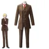 Cosplay Anime Moriarty The Patriot Albert James William Cosplay Costume Wig Brown Uniform Halloween Carnival Party Suit