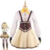 Cosplay anime puella Magi Madoka Magica kız tomoe mami candeloro cosplay kostüm peruk şapka büyücü üniforma cadılar bayramı karnaval parti takım elbise