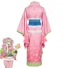 Cosplay Anime Kanroji Mitsuri Demon Slayer Corps Kimetsu No Yaiba Kisatsutai Cosplay Costume perruque Sexy femme Kimono Costume d'halloween