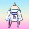 Cosplay ahri cosplay kostüm anime oyunu lol dokuz kuyruklu tilki ruhu çiçeği peruk ayakkabı yetişkin elbise cadılar bayramı seksi kadın kimono takım elbise