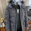 Мужская пуховая куртка из Канады Mooses Doudoune Knuckle Coats с высоким натуральным мехом, женская канадская женская 06, стильный белый и черный меховой пуховик с белым утиным пухом, зимняя горячая распродажа