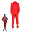 Costume de Cosplay Anime High Card Chris Redgrave, uniforme rouge pour femme et homme adulte, manteau, chemise et pantalon, Costume de fête de carnaval d'halloween