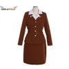 Cosplay Cosplay Agent Peggy Carter Cosplay Kostuum Uniform Agent Carter Rokken Militair pak Halloween Carnaval Party Cosplay Outfit Plus SizeCosplay