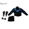 Gotham Cos Knights Nightwing Cosplay Kostüm Jacke Hose Handschuhe Maske Outfits Halloween Karneval Party Anzug Verkleidung Mann AdultCosplayCosplay