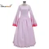 The Ancient Magus 'Bride Sier Lady Cosplay Costume Sily Cosplay Pink Dress Hat Cloak Suit Women Halloween Party CostumplayCosplay
