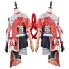 Costume de jeu Genshin Impact Naganohara, tenue comprenant une perruque pour Anime Cosplay Yoimiya, tenues de cosplay
