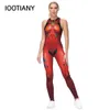 Women Anime Costume Sleeveless Sexy Jumpsuits Zentai Backless Fiess Bodysuit Summer Casual Romper 3D Print Suit S-XLAnime Costumes