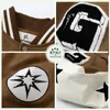 heren designerjack Sakhara Society American Street Baseball Coat Handdoek Geborduurd Paar Verdikt Stand Neck Jacket AD72