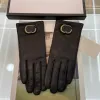 Projektant podwójny litera Pearl Rękawiczki dla mężczyzn kobiety moda kaszmirowa podszewka Mitteens Winter Grube ciepłe rękawiczki z pudełkiem G2310253Z-6