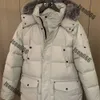 Moose Canada Men's Down Coats High Real Fur Women Canadian Woman 06 Style White and Black Fur White Duck Down Moose Kurtka zima gorąca sprzedaż mioq