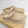 Womens Australia Designer Boots Tasman Tazz Sheepskin Shearling Platform Slippers Winter Shoes Classic Ultra Mini Snow Boot Suede Wool