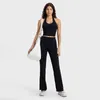 L-W052 hangt nek tank vrouwen mode yoga tops back botery-soft ondergoed vest slank fit sexy sport bh met verwijderbare kopjes