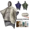 New Wearable Cloak Poncho Coat Outdoor Camping Portable Ultralight Cotton Sleeping Bag Quilt