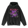 Vintage Japanese Anime Hoodies Streetwear Cotton Sweatshirts Oversized Halloween Hip Hop Haruku Pullover Y K Clothes