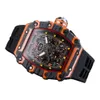 2022 Nya Intercolor Hollow Out -serier Men's Six Pin Barrel Quartz Watch