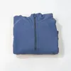 Lululemens Womens Jackets Hoodys Plus Veet Autumn and Winter Yoga Blue Blue Buba Gruba sport Pół zamki błyskawiczne Sweter projektant