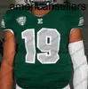 Personalizado Eastern Michigan 2019 UEM Futebol Qualquer Nome Número Verde Branco 5 Shaq Vann 9 Mike Glass III Wiegers Banham Jersey 4XL