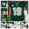 Personalizado Eastern Michigan 2019 UEM Futebol Qualquer Nome Número Verde Branco 5 Shaq Vann 9 Mike Glass III Wiegers Banham Jersey 4XL