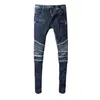 Hommes Designer Jeans Distressed Ripped Biker Slim Fit Moto Bikers Denim Pour Hommes S Mode Mans Pantalon Noir Pour Hommes Yf39