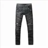 Hommes Designer Jeans Distressed Ripped Biker Slim Fit Moto Bikers Denim Pour Hommes S Mode Mans Pantalon Noir Pour Hommes Yf39