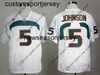 NCAA Hurricanes Football Jersey 5 Andre Johnson 15 Brad Kaaya 20 Ed Reed 26 Sean Taylor S-XXL