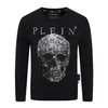 PLEIN BEAR Brand Hoodies & Sweatshirts Warm Thick Sweatshirt Hip-hop Loose Characteristic Personality PP Skull Pullover Rhinestone Men's