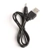 Partihandel - 500PCS 70cm höghastighets USB till DC2.0 Black Power Cables 2mm port