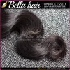 Bundles de cheveux humains malaisiens Vague de corps noir naturel Remy Extension humaine vierge Trame durable Longue durée 3-4 PCS 9A