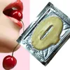 15 stücke neue gold pulver gel kollagen lippenmaske masks blatt patch