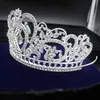 Bling Gold Silver Crystals Korony Ślubne 2019 Bridal Diament Biżuteria Rhinestone Headband Akcesoria do włosów Party Prom Tiara Tanie