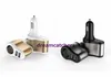 3 in 1 Dual USB Ports Aluminium Car Charger Cigarette Lighter Power Socket Adapter Universal for iphone 7 Samsung S7 HTC Blackberry