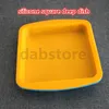 chaud DHL livraison gratuite plat en silicone casserole profonde forme carrée 8 "X8" convivial anti-adhésif silicone conteneur concentré huile BHO fda plateau en silicone