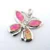 Fashion Opal Pendant Mexikansk eld Opal Butterfly Pendant
