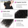 Encaracolado Feixes de Cabelo Humano Por Atacado A Granel Em Preço de Fábrica 4 Pacote 100g Onda Profunda Curly Brasileira Cabelo A Granel Para Trançar a Trama Do Cabelo Humano