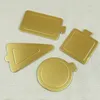 Mousse Mat Gouden Bodem Schuim Taart Multi Beschikbare Vormen Dessert Dienblad Bruiloft Verjaardag Taart Decoratieve Set ZA5544