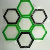 品質FDAフードグレード再利用可能な非棒濃縮Bhoワックススリックオイル六角形の形耐熱性ガラス繊維5 "シリコーンベーキングマット